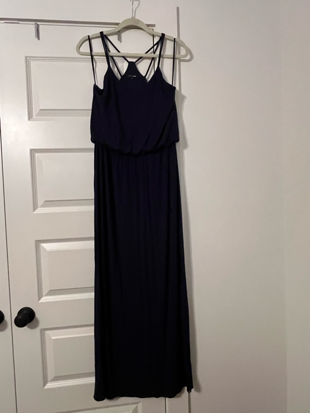 Papermoon Navy Double-Strap Maxi Dress